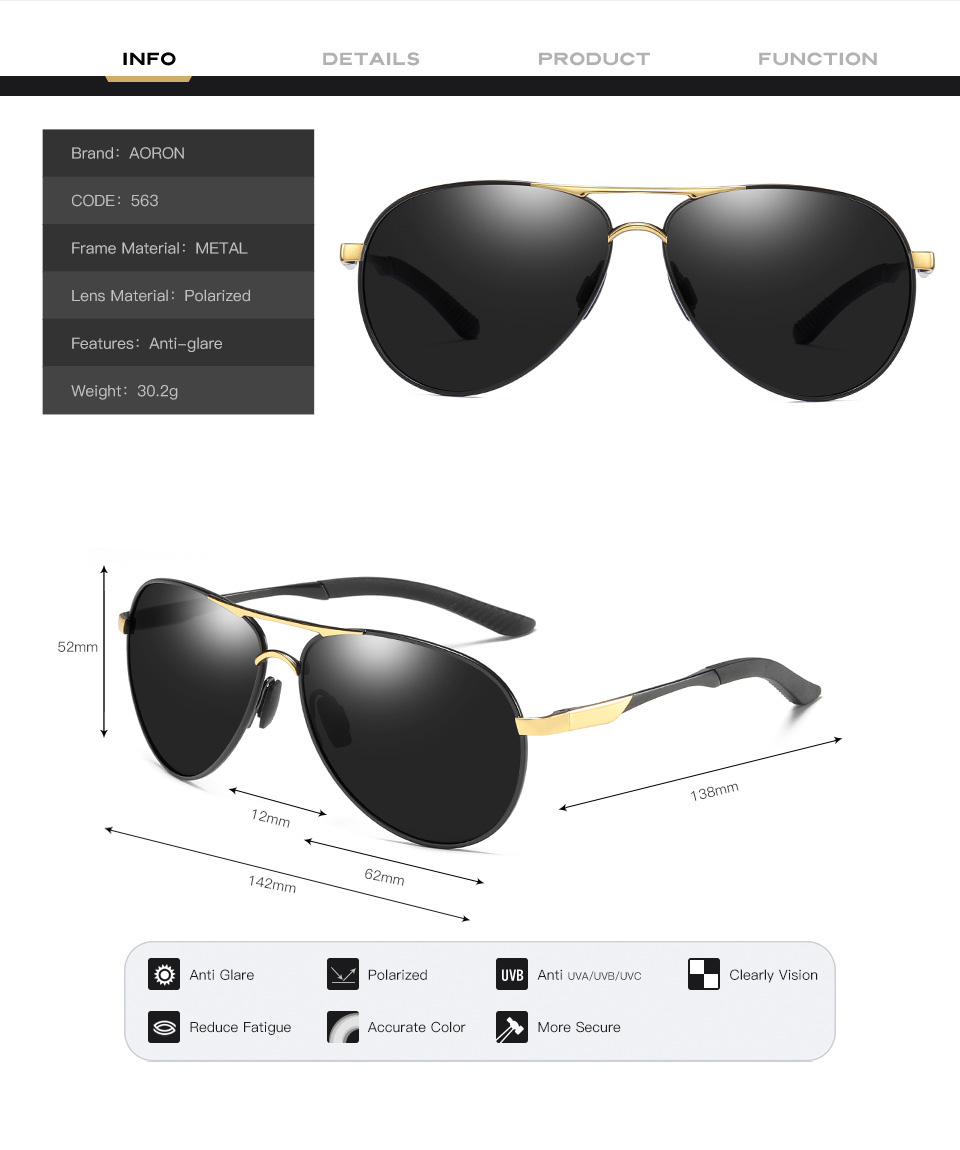 Lunettes De Soleil Pliantes Inox – Polarisantes, Pour Pêche Et Outdoor